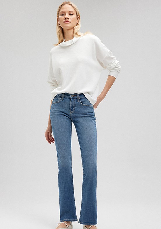 MAVİ MONA - M1049784195 Kadın Sarı Slim Jean Pantolon