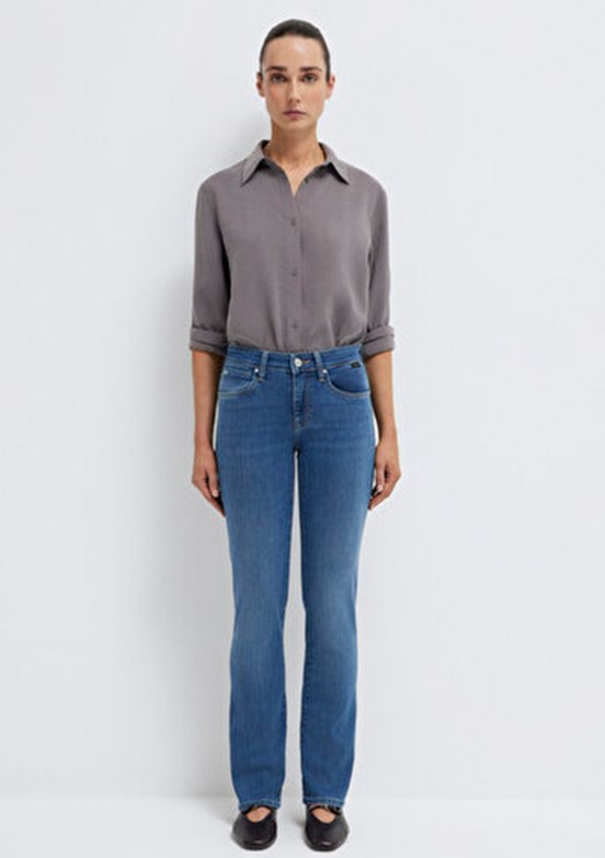 MAVİ MONA - M1049784195 Kadın Sarı Slim Jean Pantolon