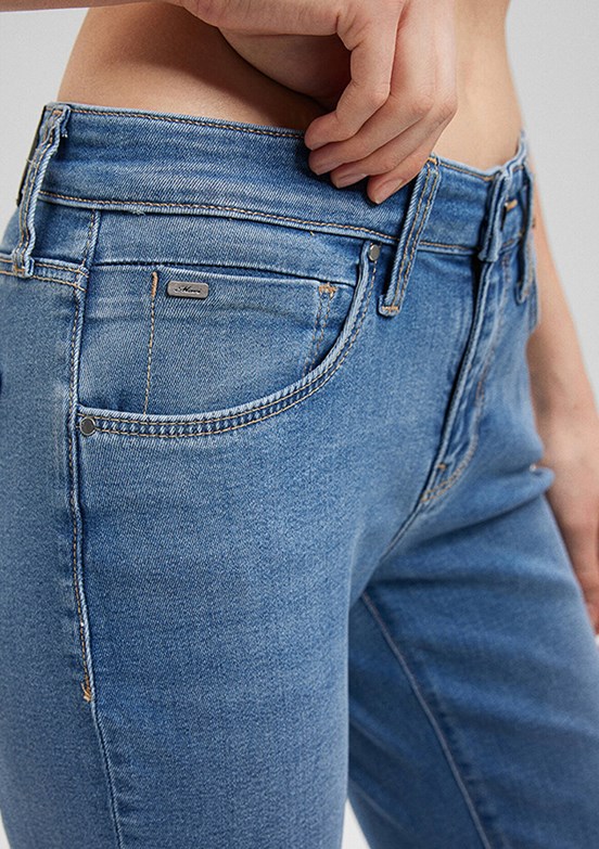 MAVİ MONA - M1049784195 Kadın Sarı Slim Jean Pantolon
