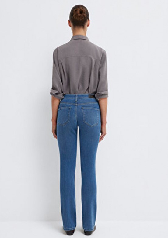 MAVİ MONA - M1049784195 Kadın Sarı Slim Jean Pantolon