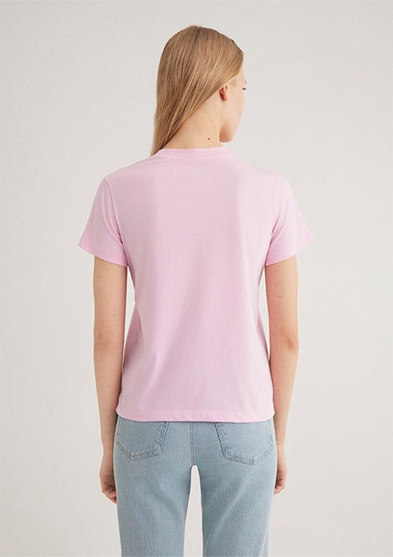 MAVİ Pembe Kadın Baskılı T-Shirt
