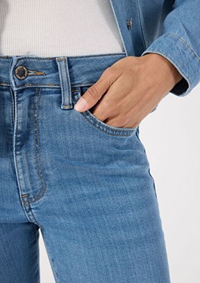 MAVİ KENDRA - M1074689169 Kadın Sarı Straight Jean Pantolon