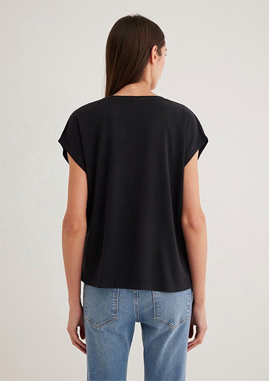MAVİ Siyah Kadın Kısa Kol T-Shirt