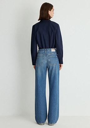 MAVİ Malibu İndigo Kadın Yüksek Bel Geniş Fit Denim Pantolon
