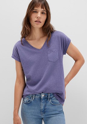 MAVİ - M1600961-70608 Kadın Çok Renkli Kısa Kol T-Shirt