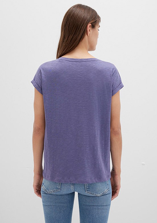 MAVİ - M1600961-70608 Kadın Çok Renkli Kısa Kol T-Shirt