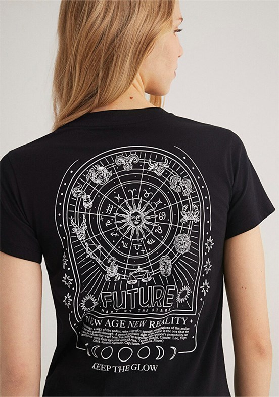 MAVİ Siyah Kadın Baskılı T-Shirt