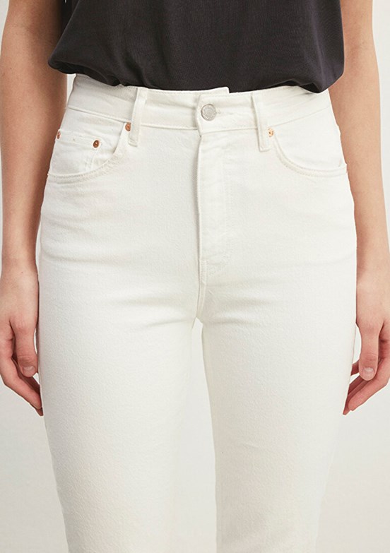 MAVİ NEW YORK - M101441-81364 Kadın Beyaz Straight Jean Pantolon