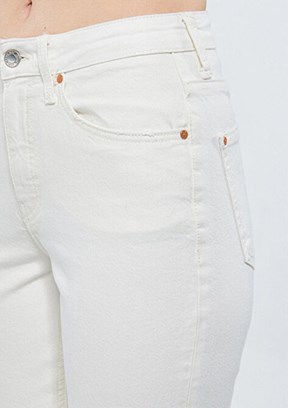 MAVİ New York Beyaz Kadın Yüksek Bel Denim Pantolon