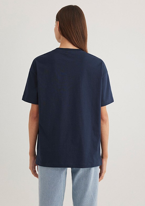 MAVİ Lacivert Kadın Baskılı T-Shirt