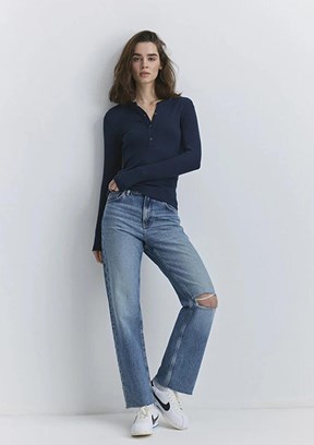 MAVİ Barcelona Mid Blue College Kadın Jean Pantolon