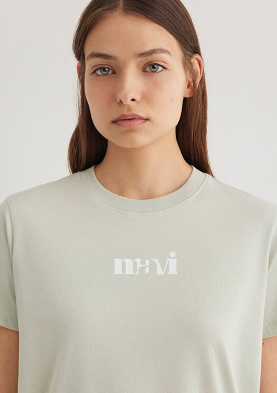 MAVİ Yeşil Kadın Baskılı T-Shirt