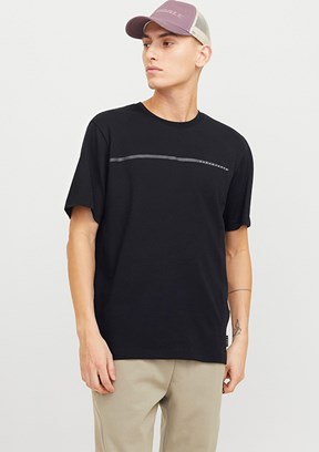 JACK JONES Siyah Erkek T-Shirt
