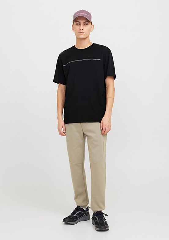 JACK JONES Siyah Erkek T-Shirt