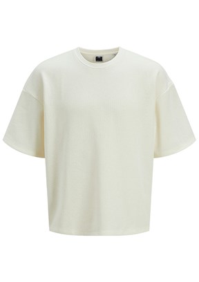 JACK JONES Cointerlude Cloud Dancer Erkek Baskılı T-shirt