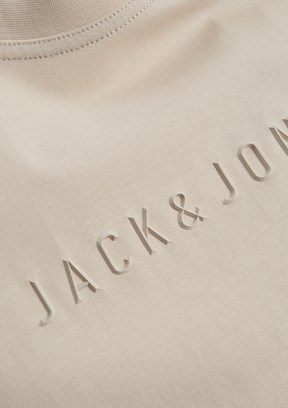 JACK JONES Corecharge Moonbeam Erkek Baskılı T-shirt