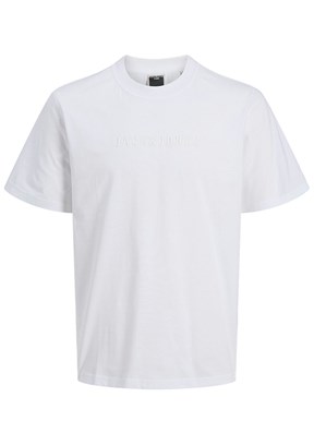JACK JONES Corecharge Bright White Erkek Baskılı T-shirt