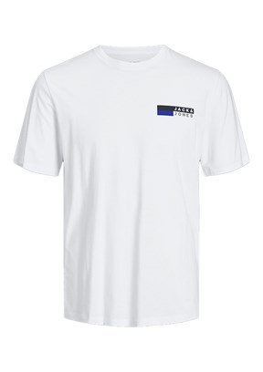 JACK JONES Beyaz Erkek Baskılı T-Shirt