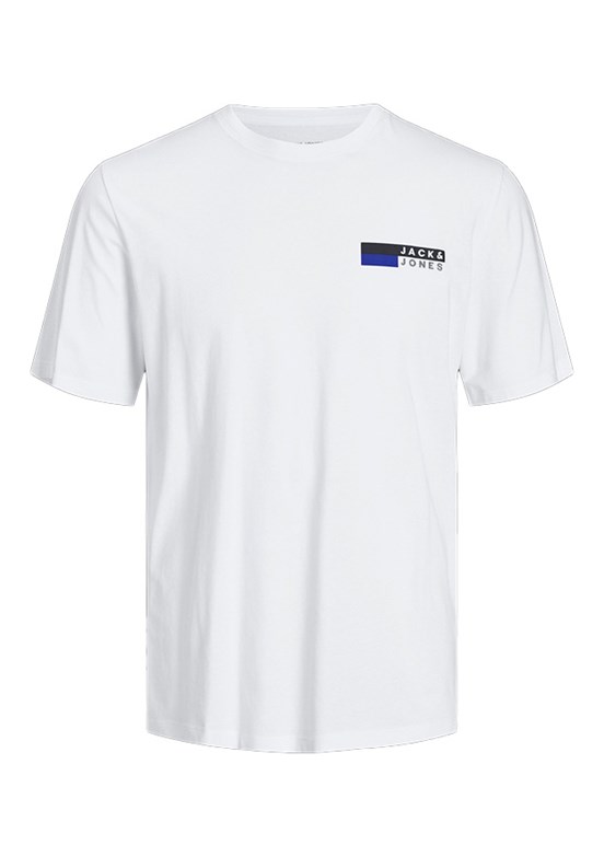 JACK JONES Beyaz Erkek Baskılı T-Shirt