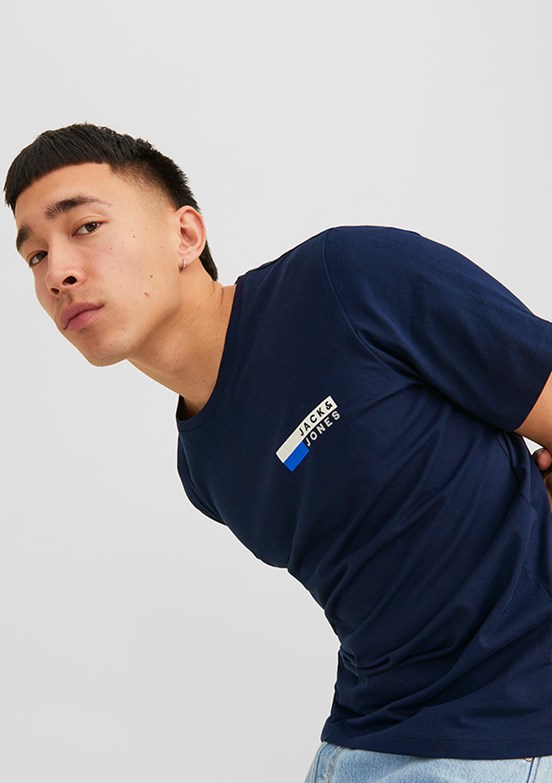 JACK&JONES JJECORP LOGO TEE PLAY SS O-NECK - 12233999 Erkek Çok Renkli Bisiklet Yaka T-Shirt