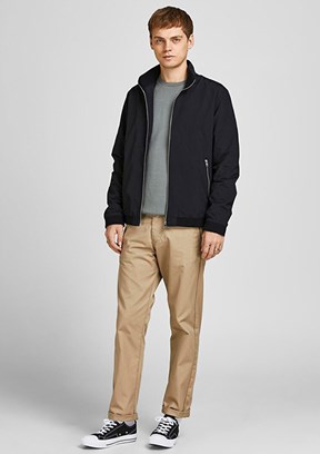 JACK JONES Siyah Erkek Bomber Mont