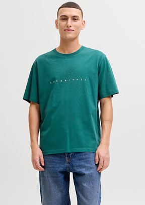 JACK&JONES JJESTAR JJ TEE SS NOOS - 12234746 Erkek Çok Renkli Bisiklet Yaka T-Shirt