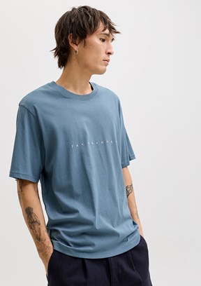 JACK&JONES JJESTAR JJ TEE SS NOOS - 12234746 Erkek Çok Renkli Bisiklet Yaka T-Shirt