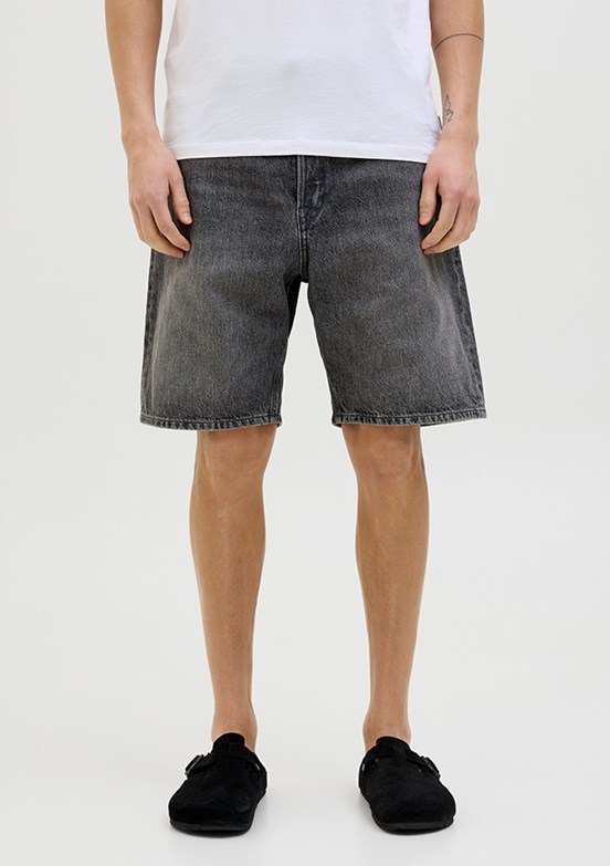JACK JONES Jjitony Black Denim Erkek Denim Şort