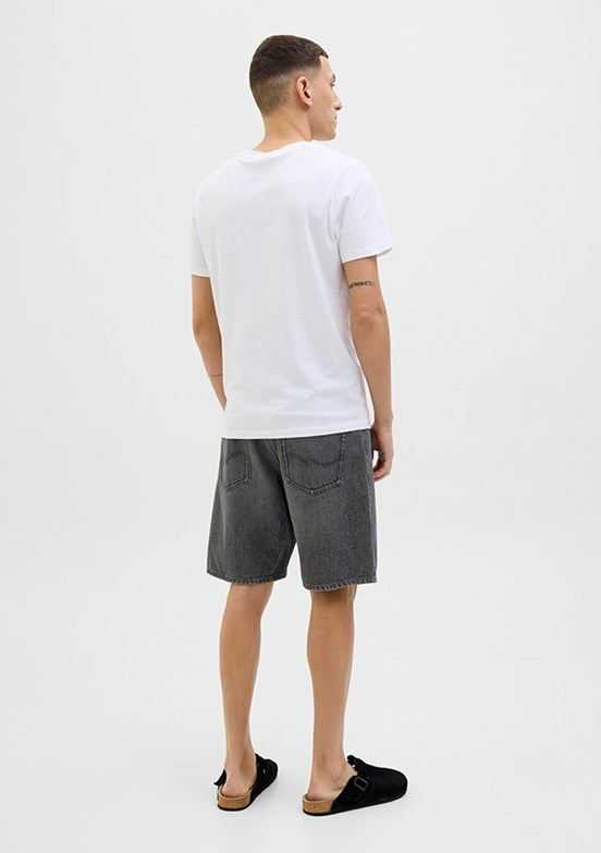 JACK JONES Jjitony Black Denim Erkek Denim Şort