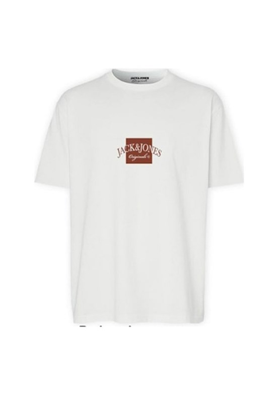 JACK JONES Beyaz Erkek T-Shirt