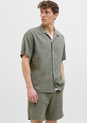 JACK JONES Joreaster Çok Renkli Erkek Kısa Kol Gömlek