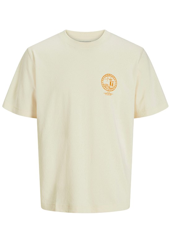 JACK JONES Beyaz Erkek Baskılı T-shirt