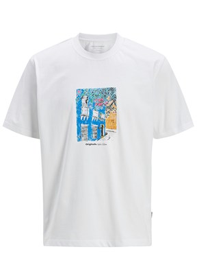 JACK JONES  Erkek Baskılı T-shirt