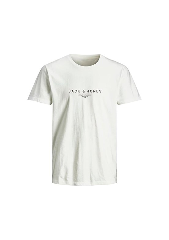 JACK JONES Beyaz Erkek T-Shirt