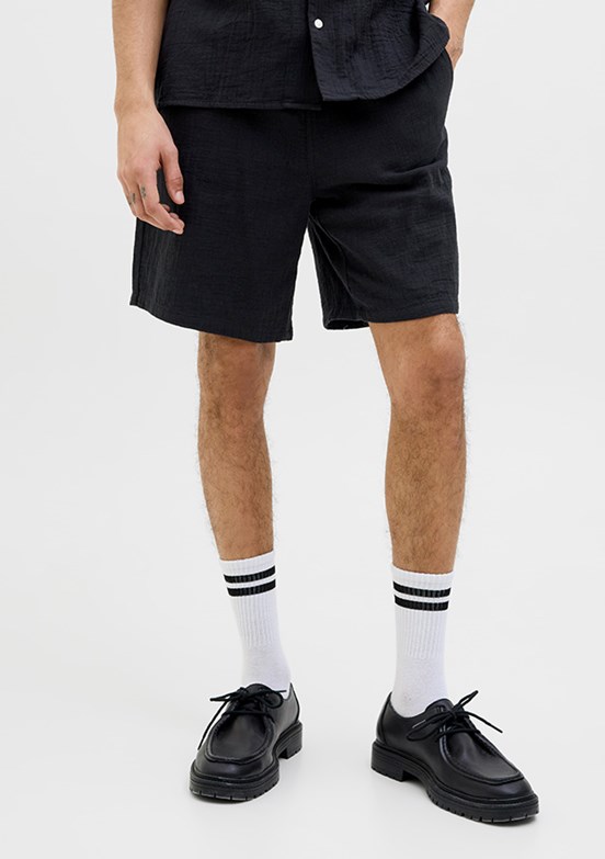 JACK JONES Siyah Erkek Basic Şort