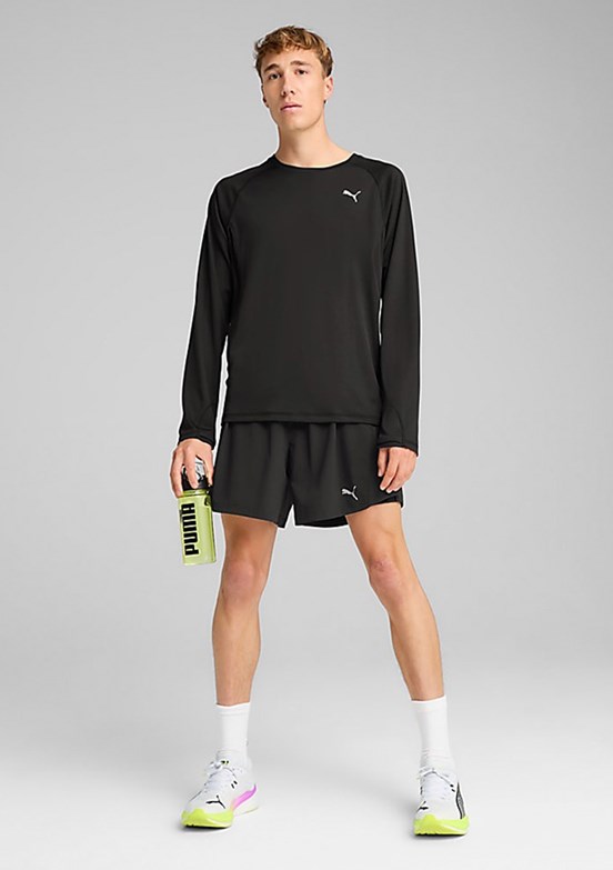 PUMA Run Velocity Siyah Kadın Bisiklet Yaka T-Shirt