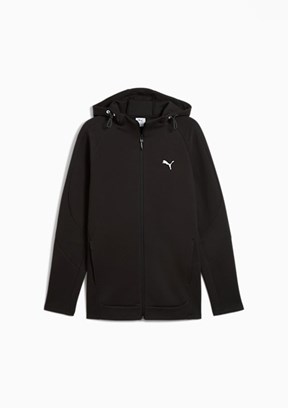 PUMA EVOSTRIPE Full-Zip Siyah Erkek Kapüşonlu Sweatshirt