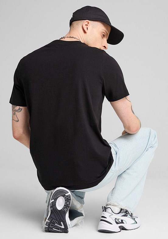 PUMA Graphics Icon Siyah Unisex Baskılı T-shirt