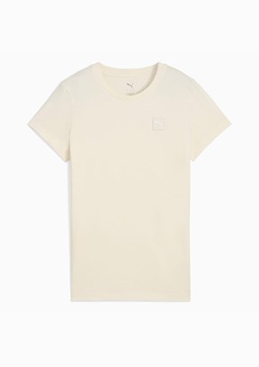 PUMA ESS Elevated Çok Renkli Kadın Bisiklet Yaka T-Shirt