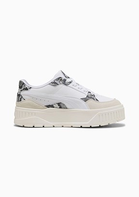 PUMA Karmen II Idol Snake Chic Beyaz Kadın Sneaker Ayakkabı