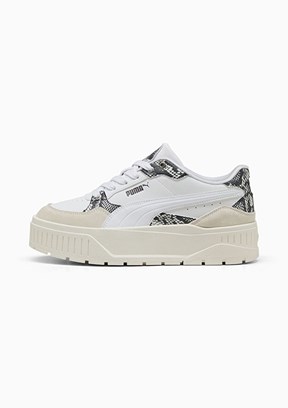 PUMA Karmen II Idol Snake Chic Beyaz Kadın Sneaker Ayakkabı