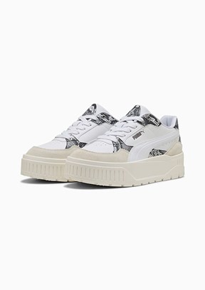 PUMA Karmen II Idol Snake Chic Beyaz Kadın Sneaker Ayakkabı