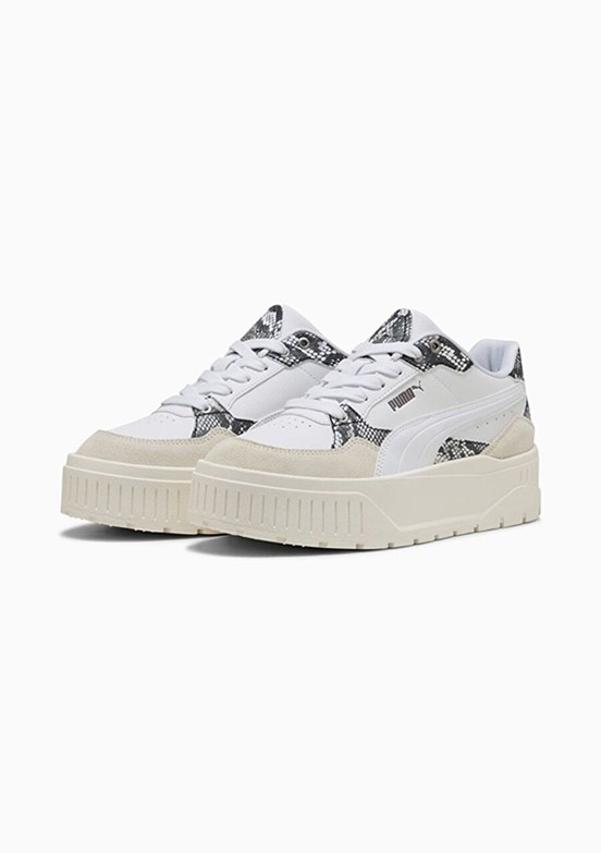 PUMA Karmen II Idol Snake Chic Beyaz Kadın Sneaker Ayakkabı