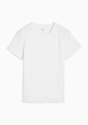PUMA Her Tee Beyaz Kadın Bisiklet Yaka T-Shirt