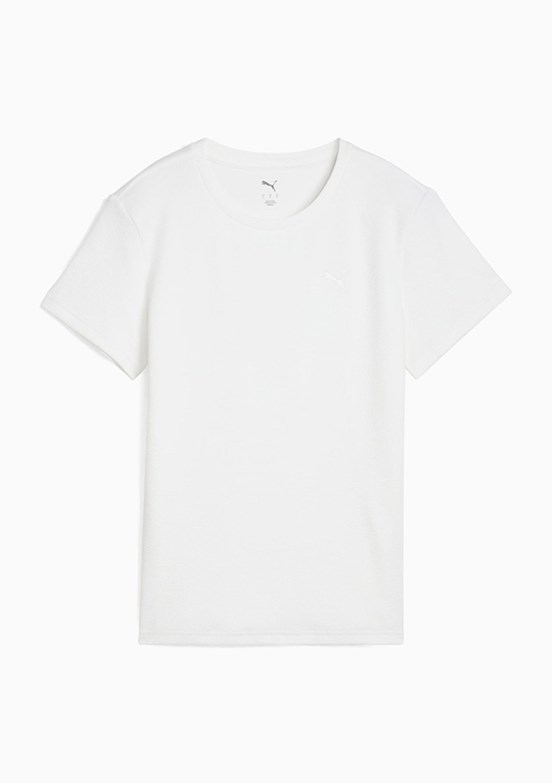 PUMA Her Tee Beyaz Kadın Bisiklet Yaka T-Shirt