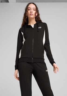 PUMA Hooded Siyah Kadın Eşofman Takımı