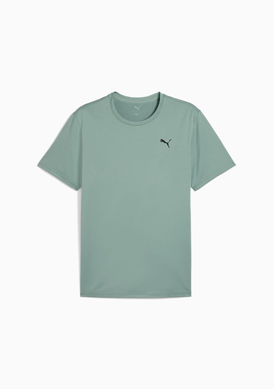 PUMA M Tad Ess Yeşil Unisex Bisiklet Yaka T-Shirt