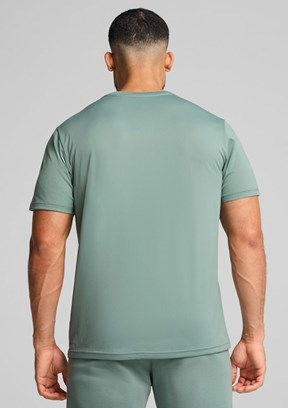 PUMA M Tad Ess Yeşil Unisex Bisiklet Yaka T-Shirt