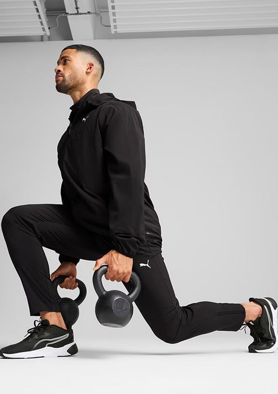 PUMA Siyah Erkek M Tad Tech Woven Full Kapüşonlu Ceket