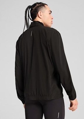 PUMA Run Velocity Siyah Unisex Baskılı Ceket